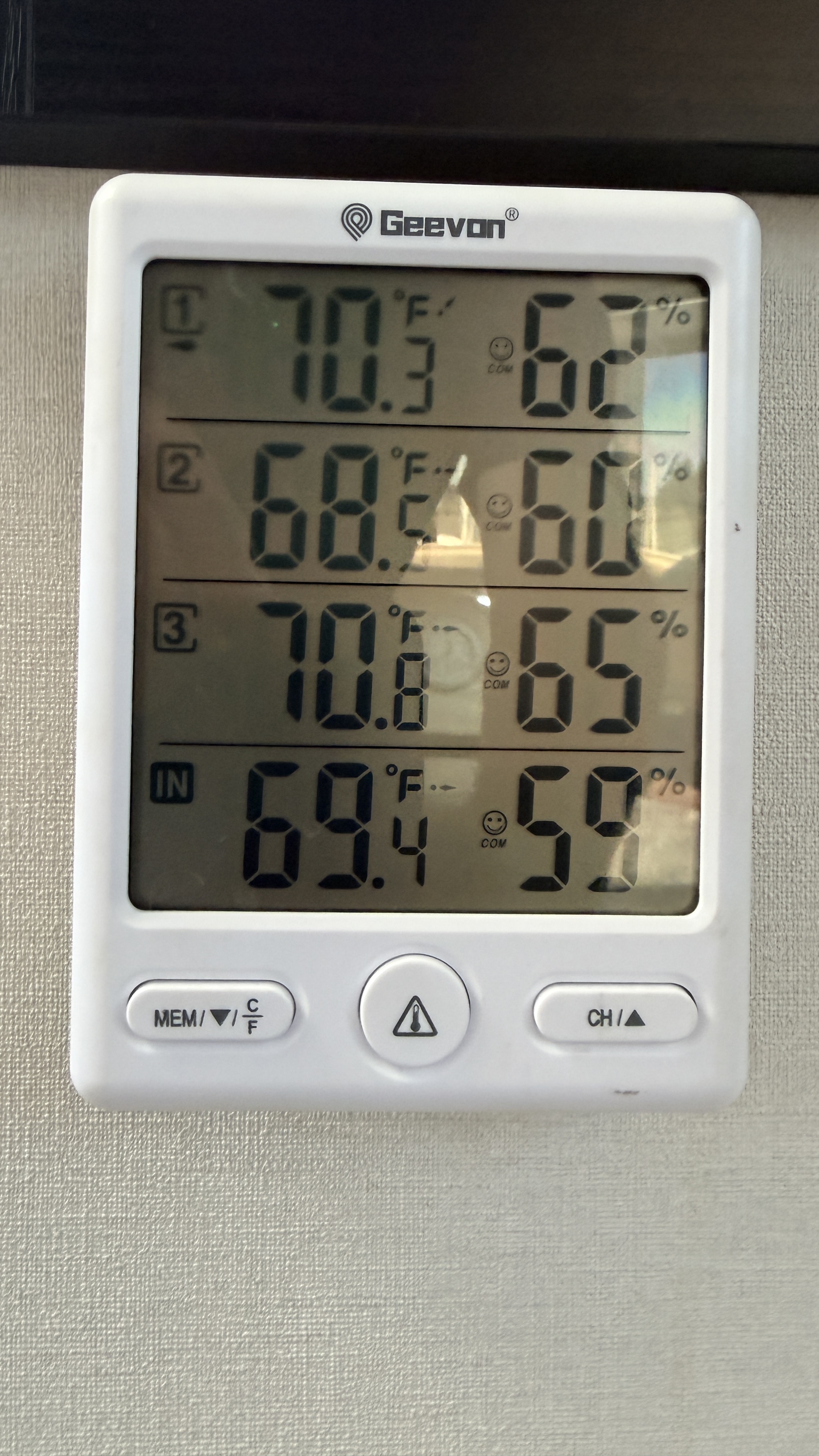 Temperature sensors and climate control aboard Double Dutch